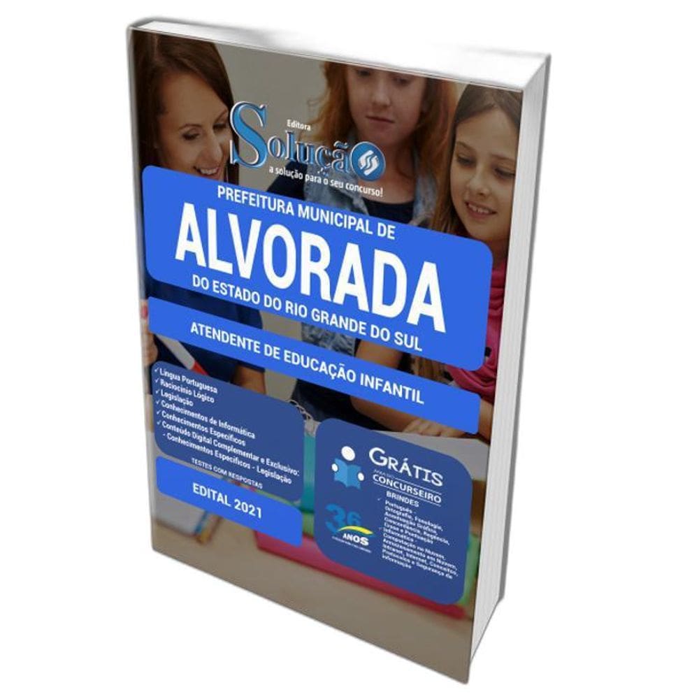 Apostila Alvorada Rs - Atendente De Educação Infantil