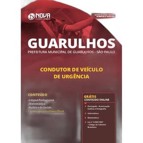 Apostila Guarulhos SP 2019 Condutor de Veículo de Urgência