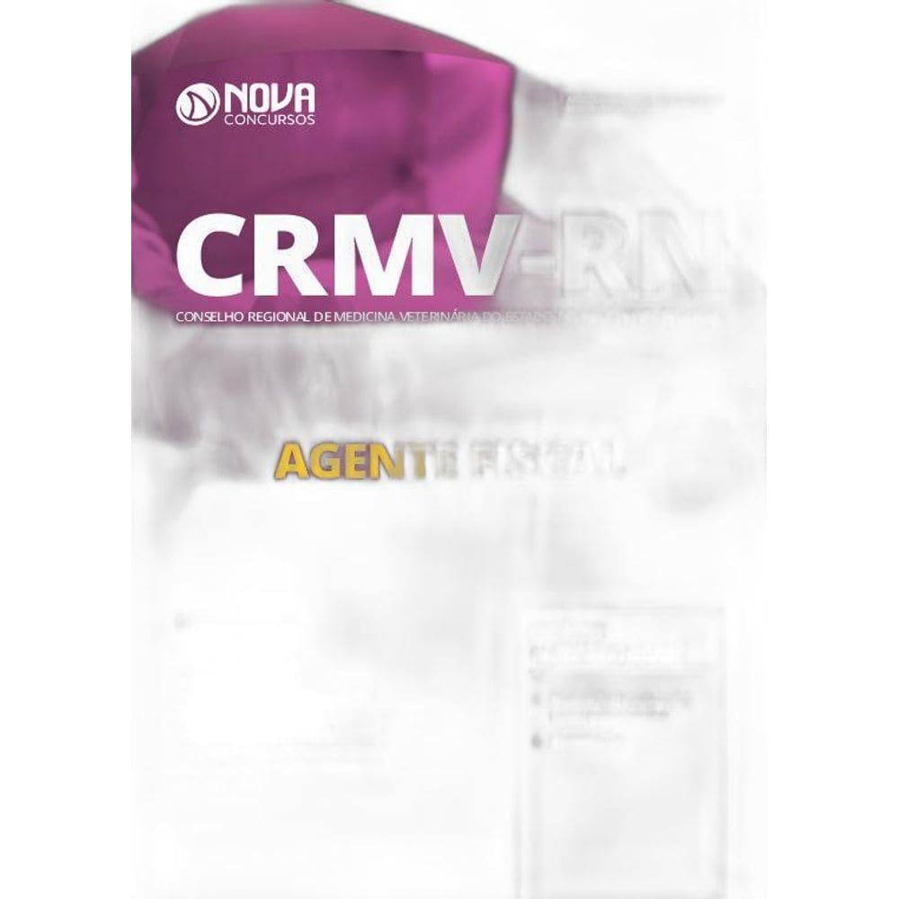 Apostila CRMVRN 2019  Agente Fiscal