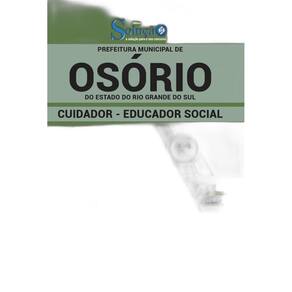 Apostila Osório-Rs 2020 - Cuidador - Ed Social