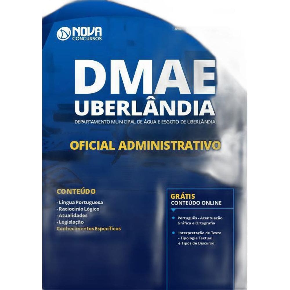 Apostila Dmae Uberlândia Mg - Oficial Administrativo