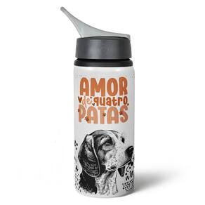 Garrafa Squeeze NK - Amor de Quatro Patas - Beagle