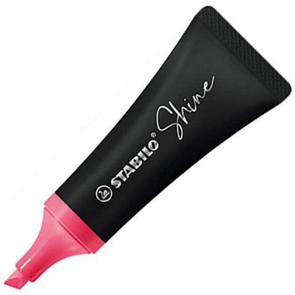 Caneta Marca Texto Stabilo Neon Shine Rosa 76/56 2mm e 5mm