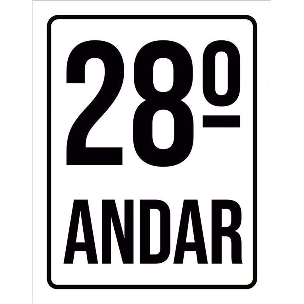 Kit 3 Placas Sinalização Ambiente Identificação 28º Andar