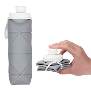 Garrafa Retrátil 600Ml Compacta Leve Para Lancheira