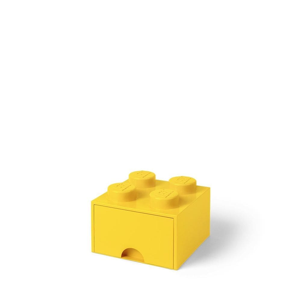 Gaveta de armazenamento LEGO Brick 4 Bright Yellow Room Copenhagen