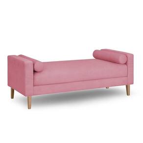 Recamier Berlim 1,20m Suede Pink - Inova Decorações