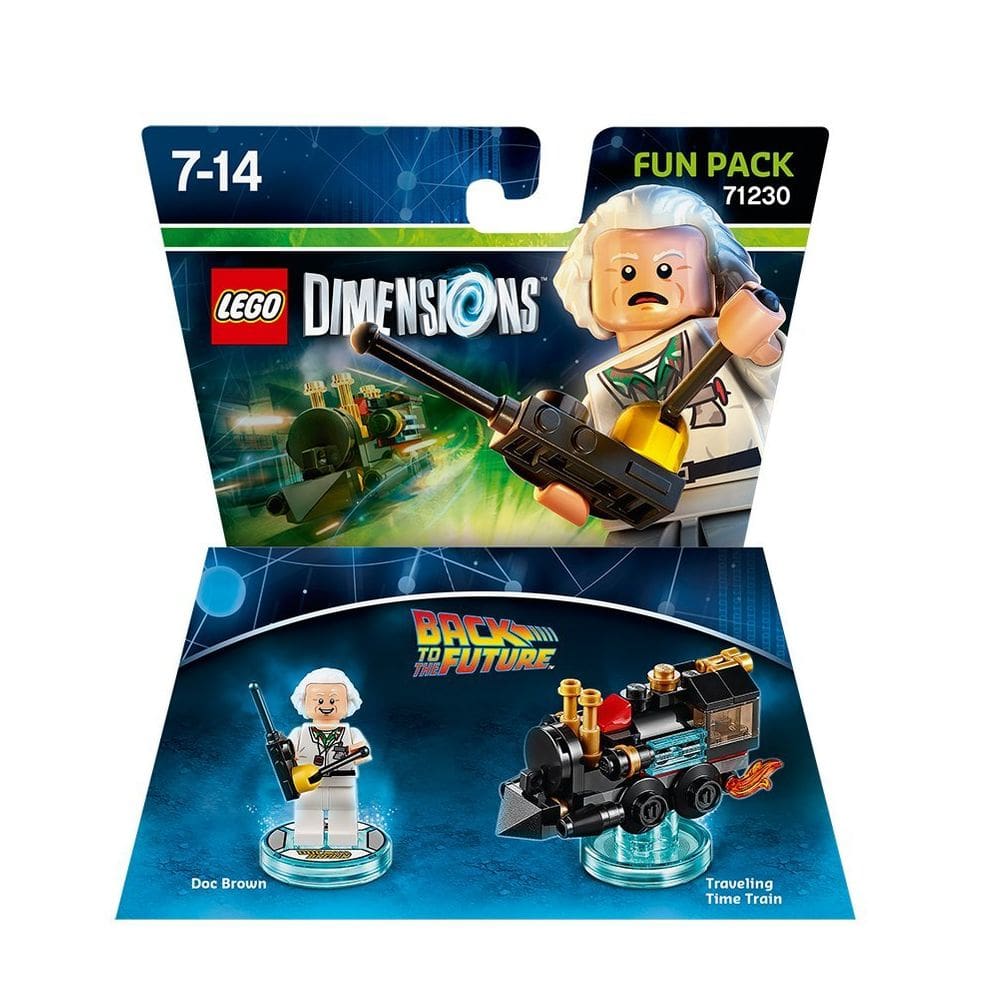 Pacote divertido Toy LEGO Dimensions De volta ao futuro Doc Brown