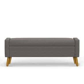 Recamier Bau Paris 1,40m Suede Cinza - Inova Decor