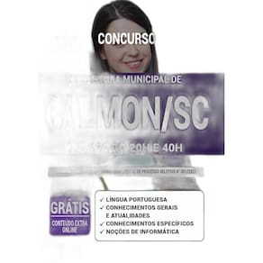 Apostila Concurso Calmon Sc - Pedagogo 20H E 40H