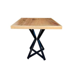 Mesa Bistrô Baixa Madeira Maciça Quadrada 70cm
