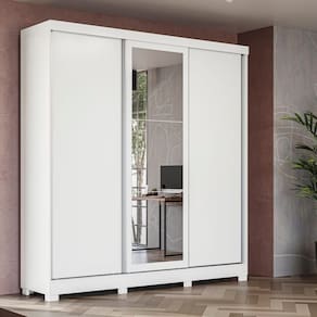 Guarda-roupa Casal 3 Por Reve De Correr 3 Esp 4 Nichos
