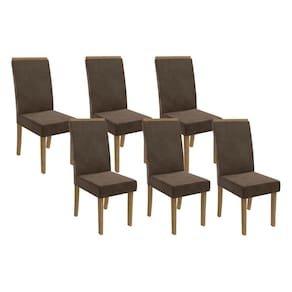 Cadeira Sala de Jantar 2CAD142FR Kit 6 Un Marrom - Kappesberg