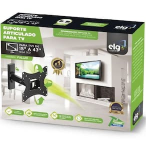 Suporte para TV de 15" até 43", Articulado, FULL20, ELG