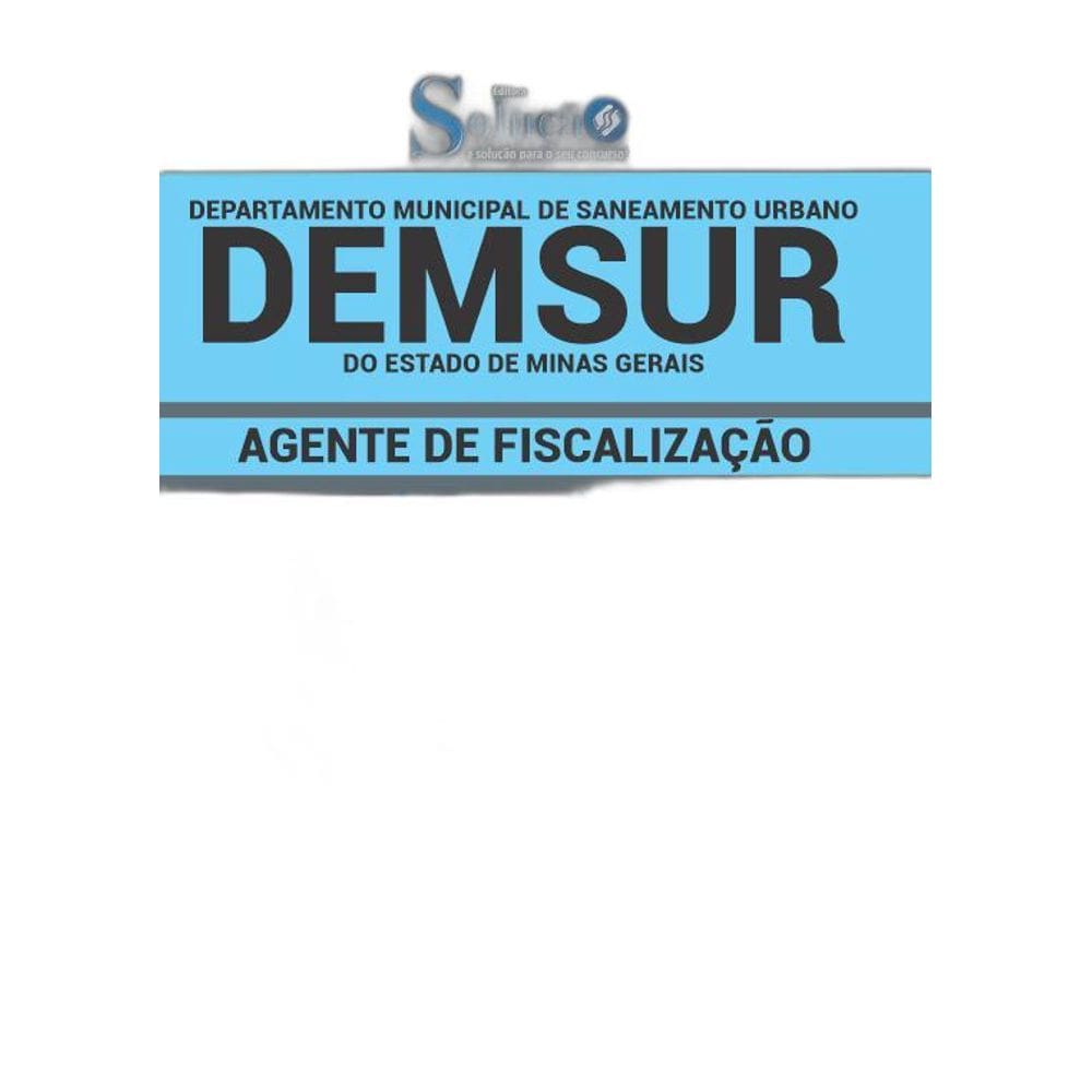 Apostila Concurso DEMSUR 2019 Agente de Fiscalização