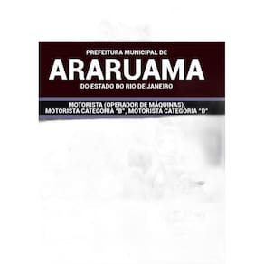 Apostila Araruama Rj 2019 - Motorista Categoria B E D