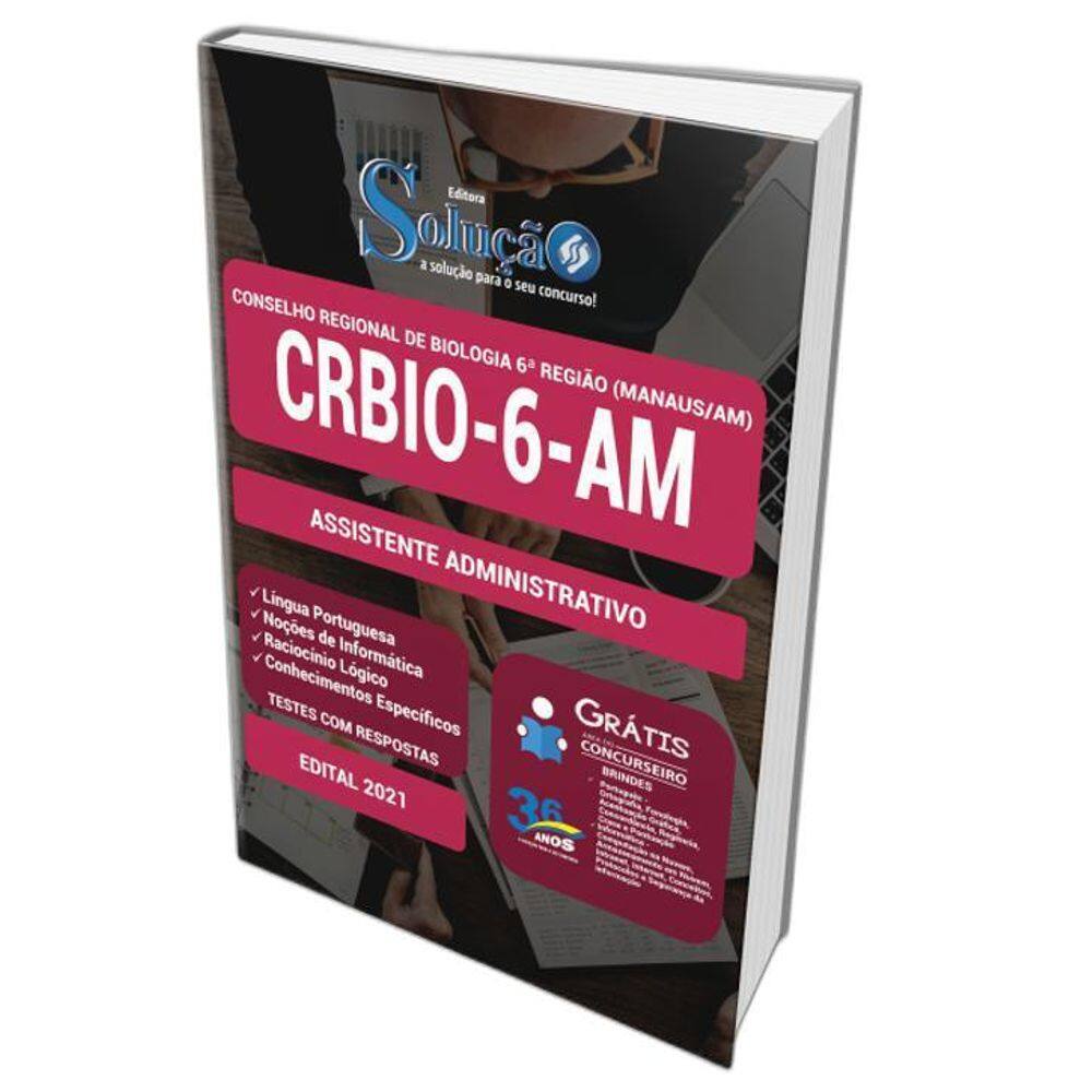 Apostila Concurso Crbio 06 Am - Assistente Administrativo
