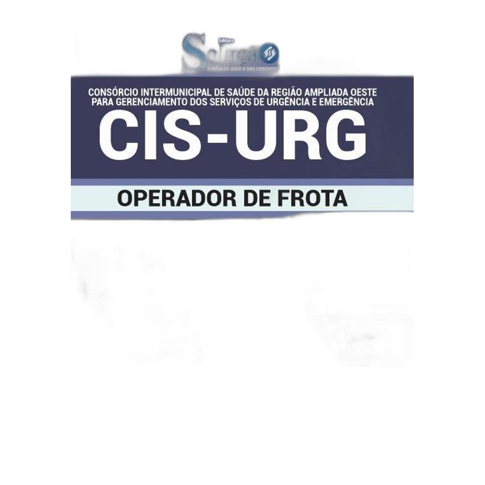 Apostila Cis Urg Mg - Operador De Frota