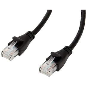 Cabo de conexão Ethernet Amazon Basics RJ45 Cat 6 14 pés preto