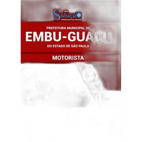 Apostila Prefeitura Embu Guaçu Sp - Motorista