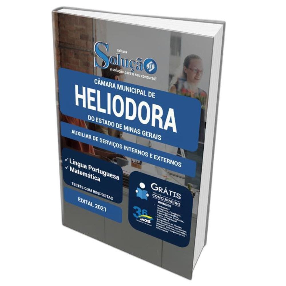 Apostila Câmara Heliodora Mg - Auxiliar De Serviços