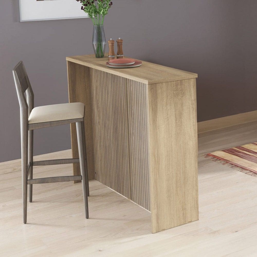Bancada Ilha para Cozinha Telasul 125 Cm Marrom e Brise