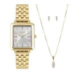 Relógio Condor Feminino Ref: Co2035njn/k4k Dourado + Semijóia