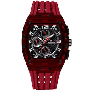 Relógio De Pulso De Silicone Tonneau Relógio Esportivo Impermeavel 3atm Vermelho
