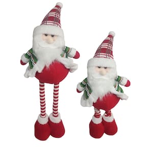 Papai Noel Natal Natalino Estica Perna Retratil Enfeite Decoraçao Festa Fim de Ano Celebraçao Confraternizaçao Evento Reuniao