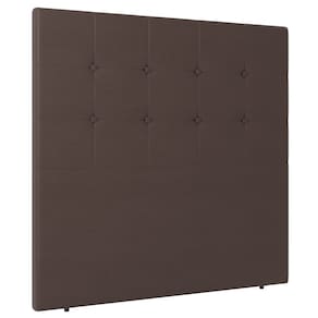 Cabeceira Cama Box Solteiro Luana 90cm Sintético Marrom - Desk Design