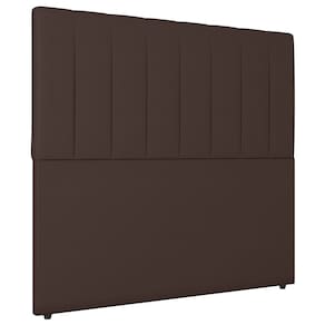 Cabeceira Cama Box Casal Queen Size Ivana 160cm Sintético Marrom - Desk Design