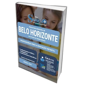 Apostila Belo Horizonte Mg - Professor Educação Infantil