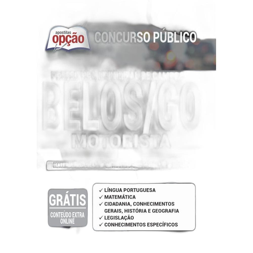 Apostila Concurso Campos Belos Go - Motorista