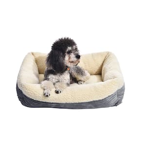 Cama para animais de estimação Amazon Basics, com aquecimento automático, lavável à máquina, 24 polegadas