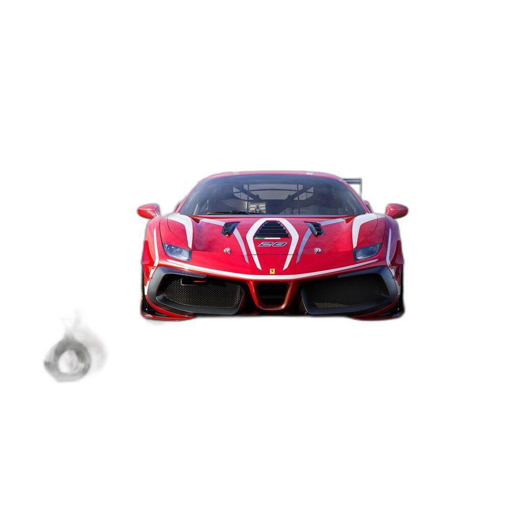 Papel De Parede 3D Carro Ferrari Vermelha Pista 3,5M Car110