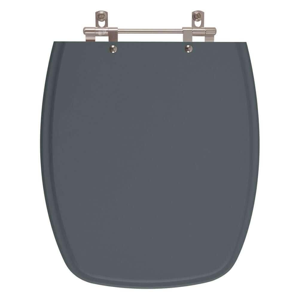 Assento Sanitário Laguna Cinza Plus (Cinza Escuro) para vaso Hervy
