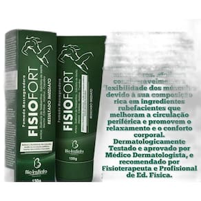 Kit Com 10 Pomada Fisiofort Massageadora Bio Instinto 150G