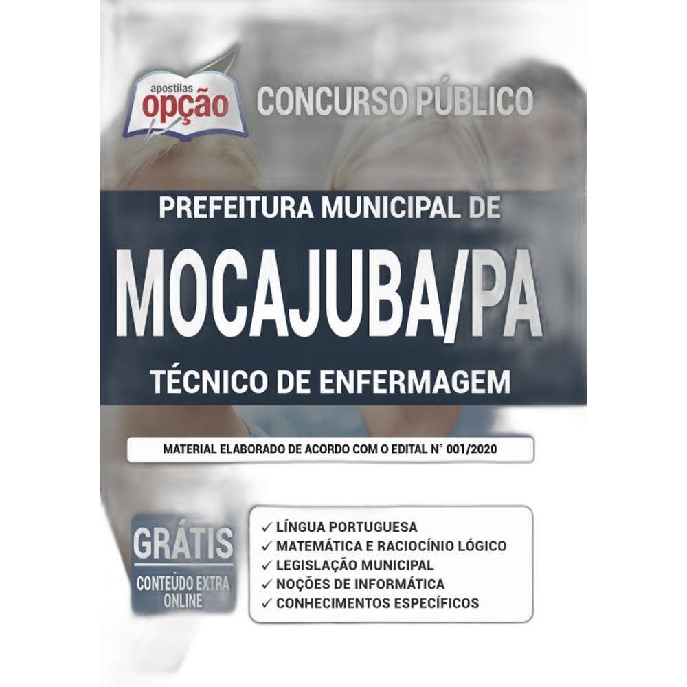 Apostila Prefeitura De Mocajuba Pa - Técnico De Enfermagem