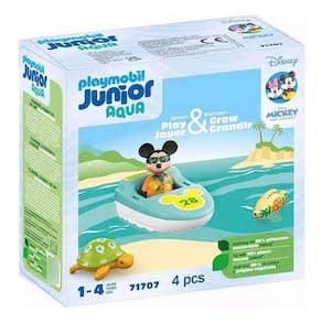 Playmobil Junior Aqua Disney Tour De Barco Com O Mickey – 4 peças