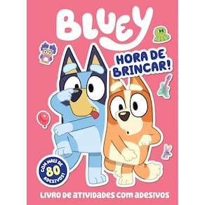 Livro De Atividades Com Adesivos - Hora De Brincar - Bluey