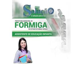 Apostila Formiga MG 2019 Assistente de Educação Infantil