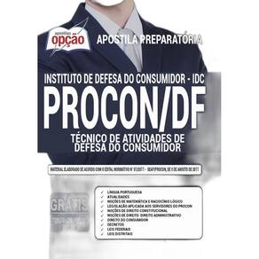 Apostila Concurso Procon Df Técnico De Defesa Do Consumidor