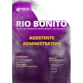 Apostila Rio Bonito - Rj 2019 - Assistente Administrativo