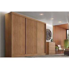 Guarda Roupa Casal 3 Portas De Correr E 6 Gavetas Natus-duna Cumaru