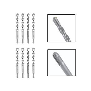 Jogo 8 Brocas Sds Plus 20X400 Mm Aço Carbono Tungstênio