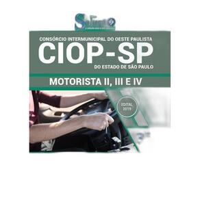 Apostila CIOP SP 2019  Motorista II,III,IV