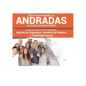 Apostila Andradas MG 2019 Cargos de Nível Fundamental