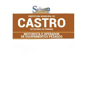 Apostila Concurso Castro Pr - Motorista E Operador