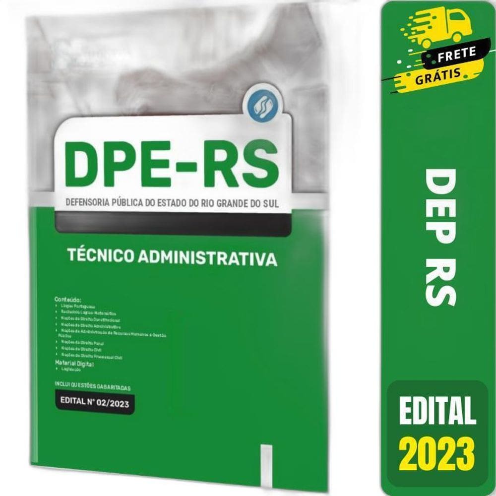 Apostila Concurso Dpe Rs - Técnico Administrativo
