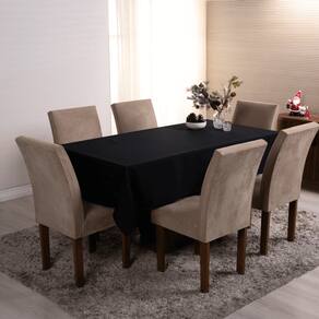 Toalha de Mesa 6 Lugares 2,00 x 1,40m Tecido Oxford Liso 1 Peça Natal